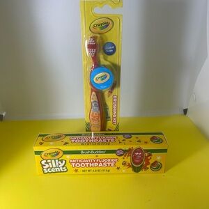 Crayola Silly Scents Toothpaste and Brushing Kit - Watermelon Flavor .